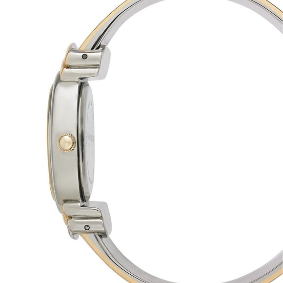 Women's Two-Tone Cuff Bracelet Watch - Picture 2 of 6